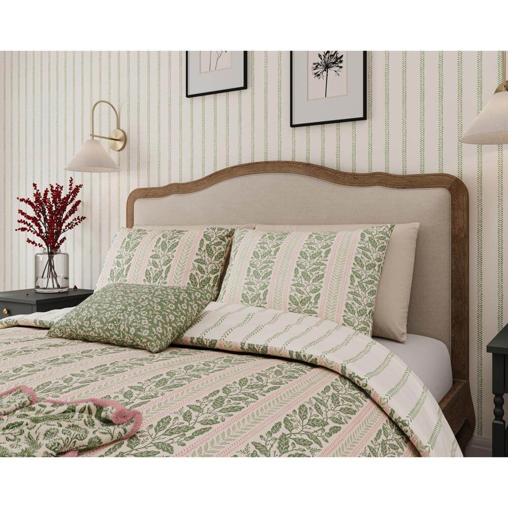 Helena Harvest Moon Oak Stripe Duvest Set